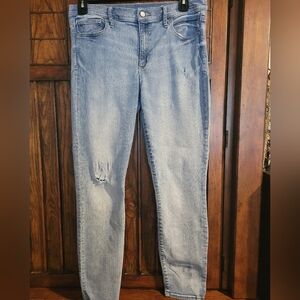 GAP True Skinny Distressed Womens Jeans Size 33R